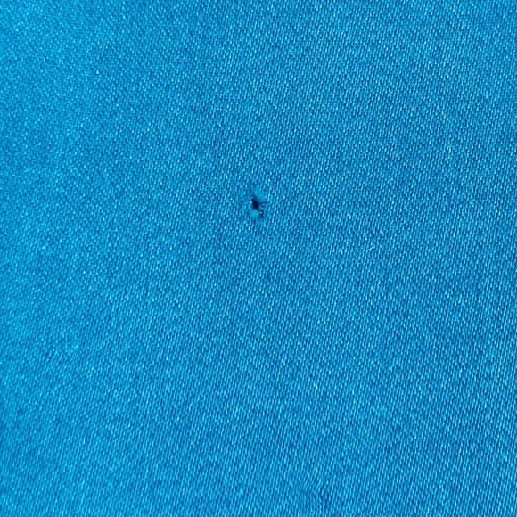 Soft silk blue floral and butterfly caftan. One size. - Picture 11 of 12